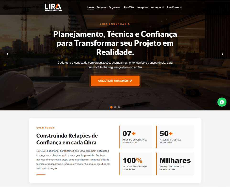 Site profissional para empresa