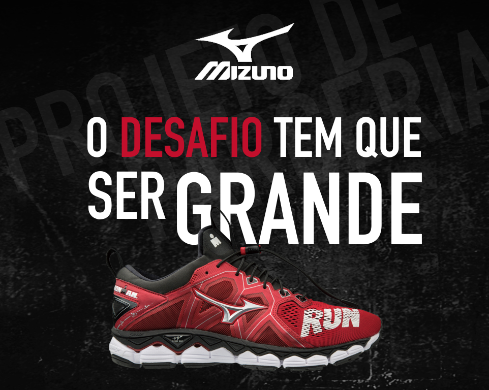 Material de divulgação do produto Mizuno
